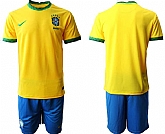 2020-21 Brazil Home Soccer Jersey,baseball caps,new era cap wholesale,wholesale hats